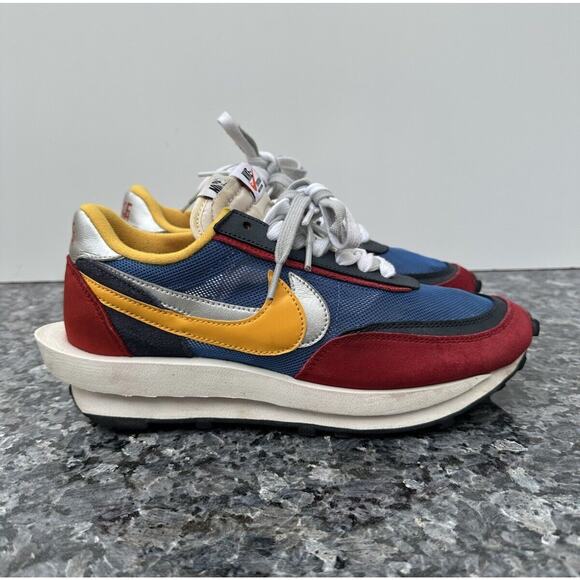 Varsity Blue Sacai X Nike Ldwaffle Resell Price DAMAGED USED